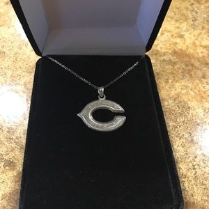 Chicago Bears “C” stainless steel necklace